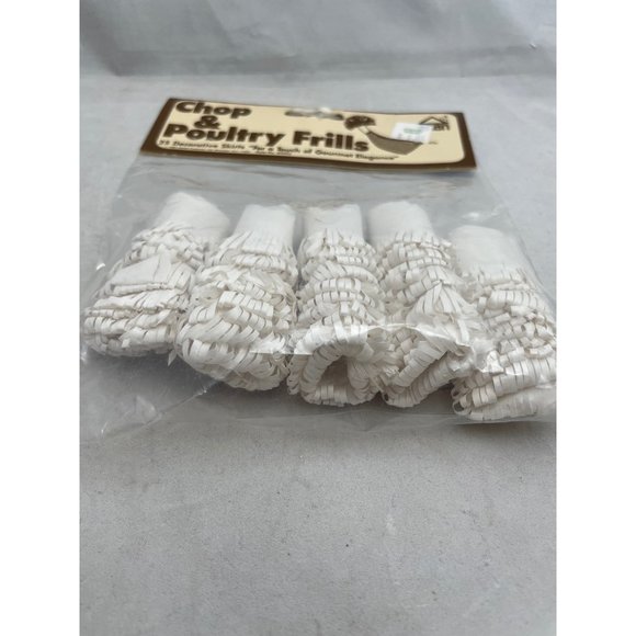 Hoan Chop Poultry Frills 25 Decorative Skirts Gourmet Elegance Vintage 1984 - Picture 4 of 4